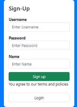 Signup Project